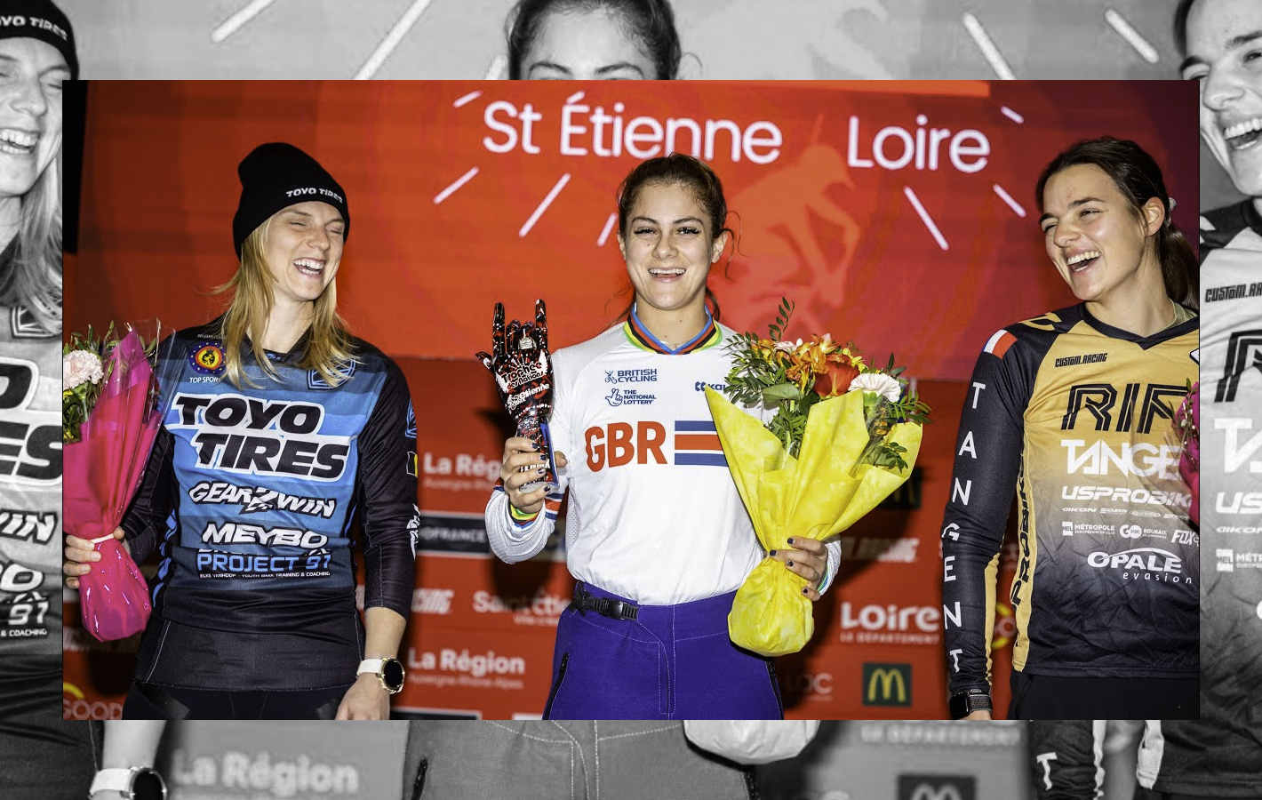 Bethany Shriever trains in Saint-Étienne